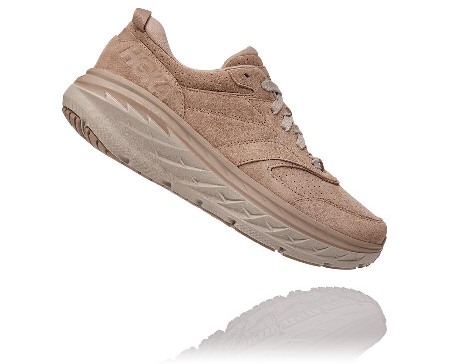 Tenis Corrida Hoka One One Feminino Cinzentas - Bondi L Suede - 485-OXZLPS